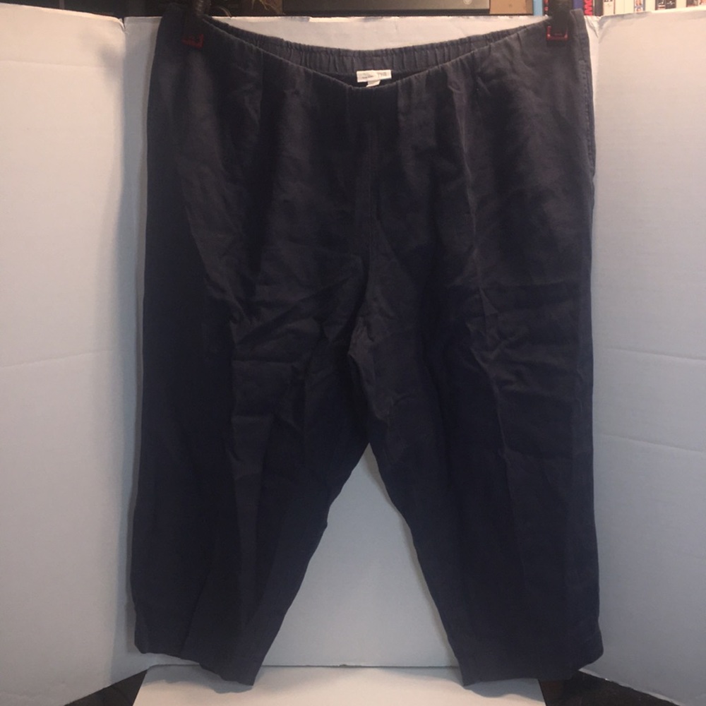 J JILL LOVE LINEN SIZE 3X LINEN BOTTOMS INSEAM 23"